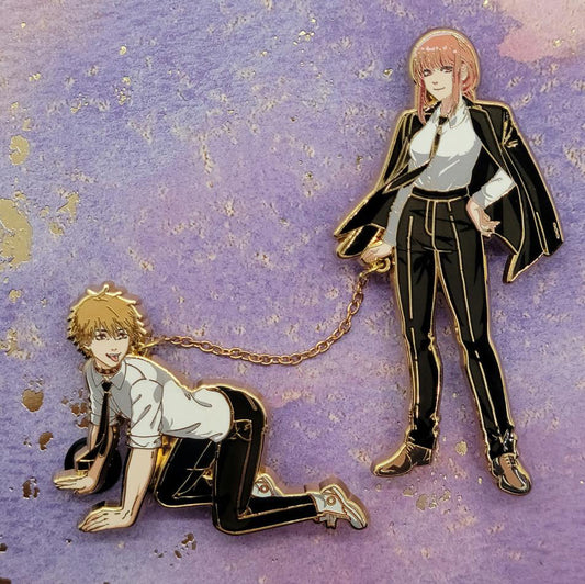 Makima & Pet Pin (Syx x Mc.pins Collab)