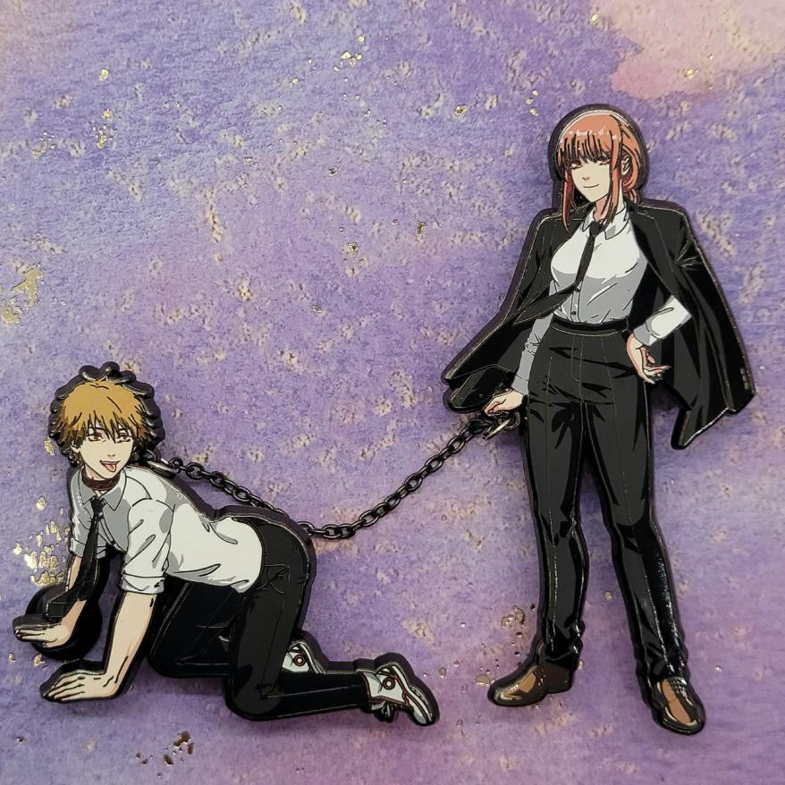 Makima & Pet Pin (Syx x Mc.pins Collab)