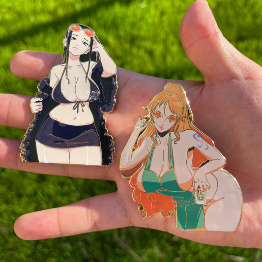 "Milk Please" Nami and Robin Pin (Extras)