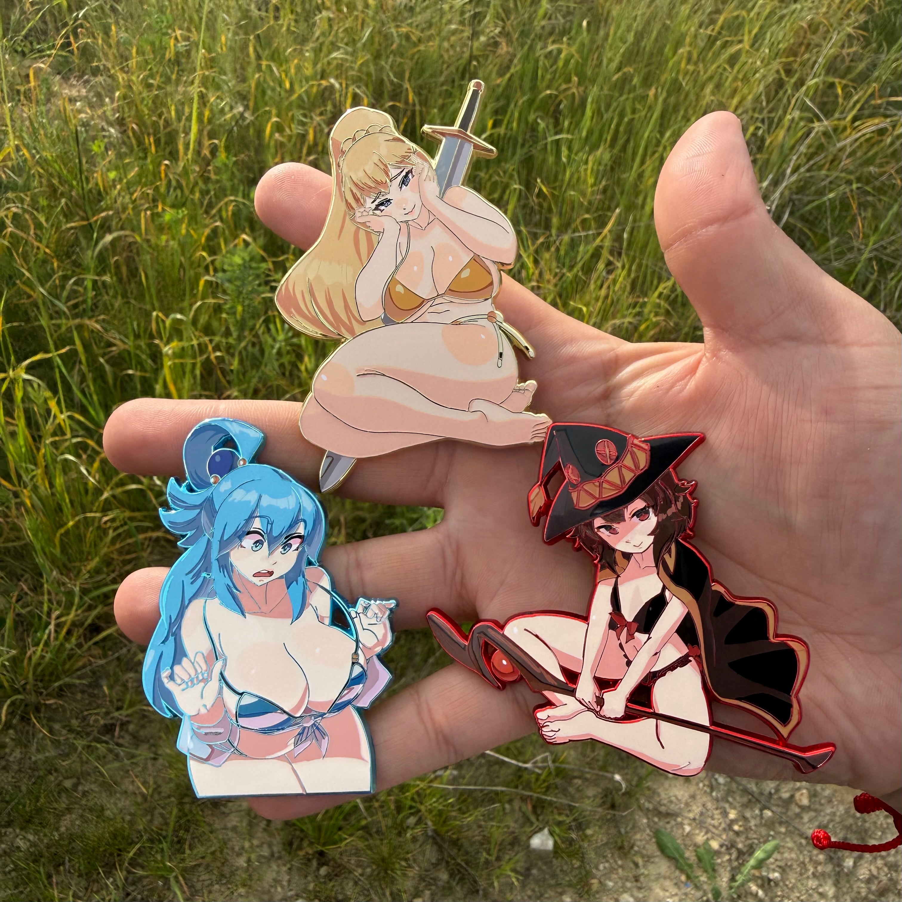 Swimsuit Konosuba Pins! (Extras)