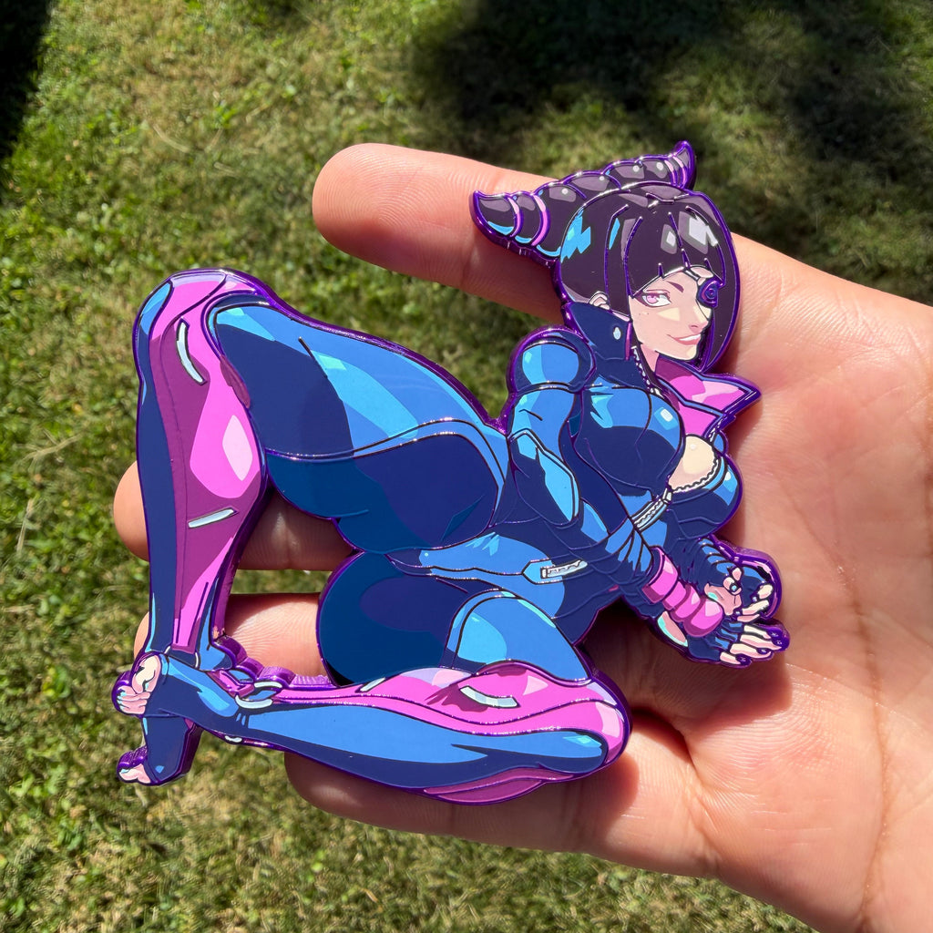 Biker Girl Pin **In-hand**