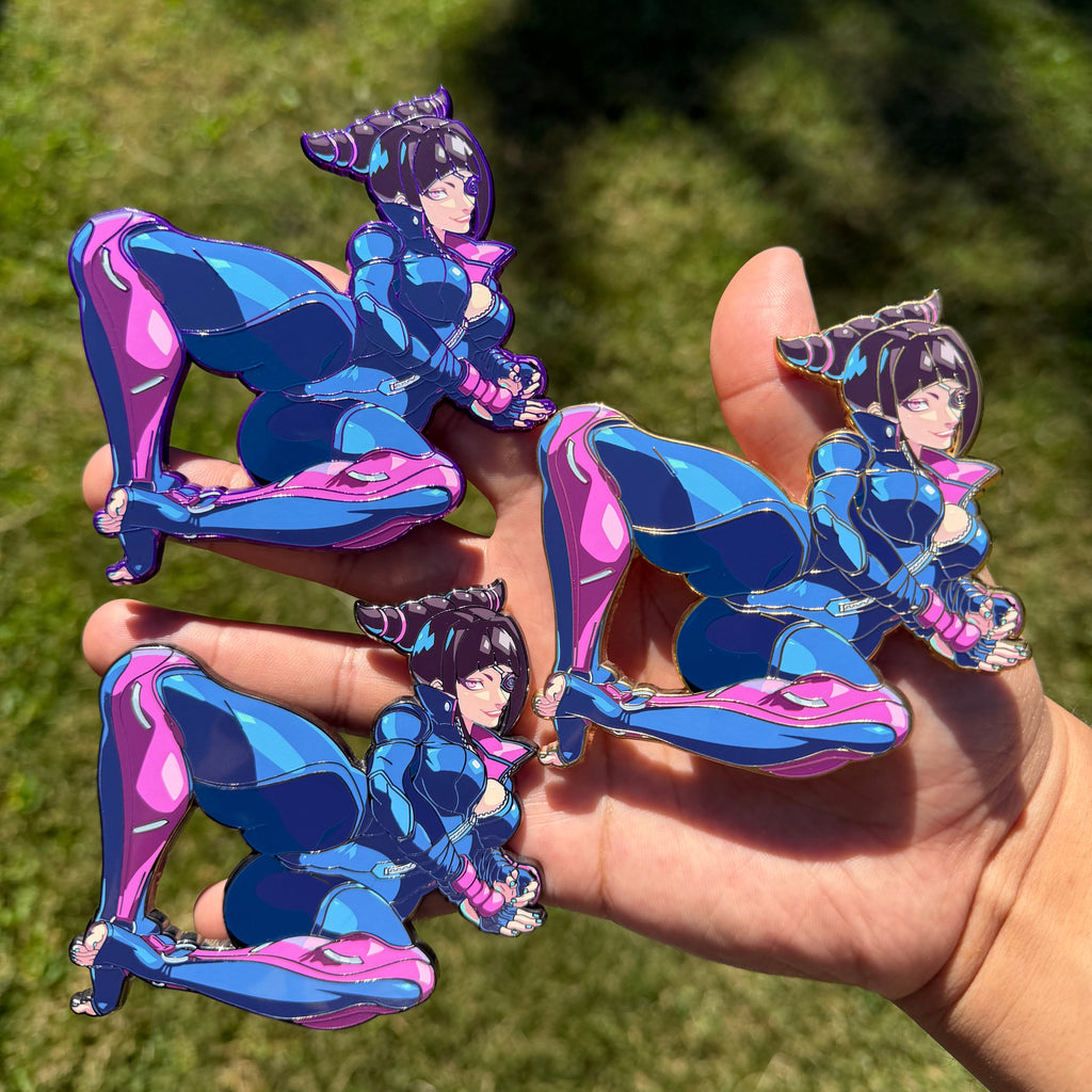 Biker Girl Pin **In-hand**