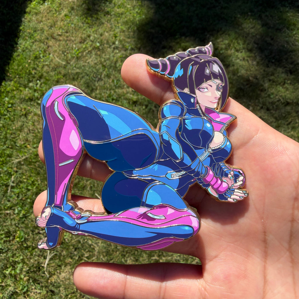 Biker Girl Pin **In-hand**