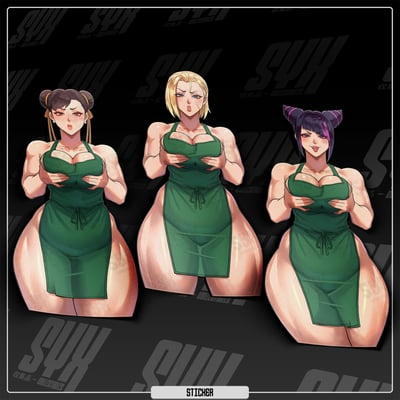 Street Fighter Barista Stickers!