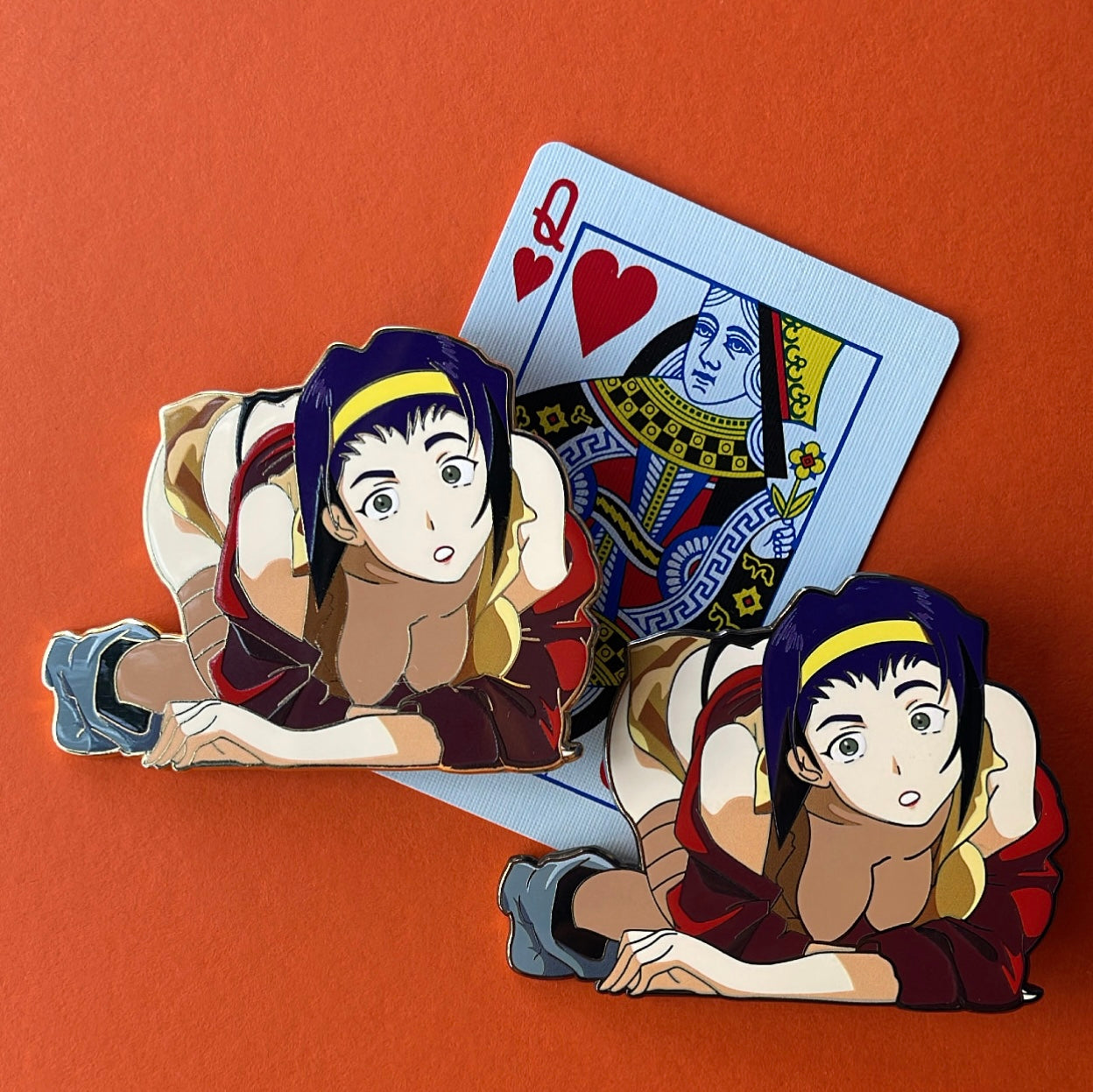 Faye "Queen of Hearts" Enamel Pin